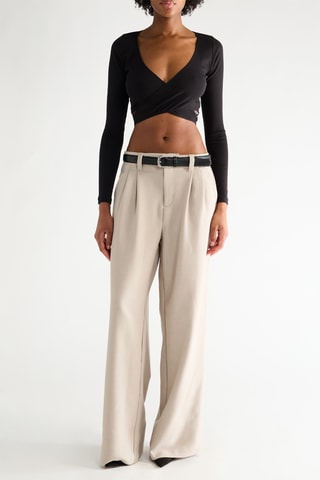 Broek Wide Legs - Grijs