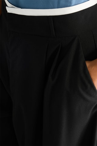 Broek Straight Hoge Taille - Zwart