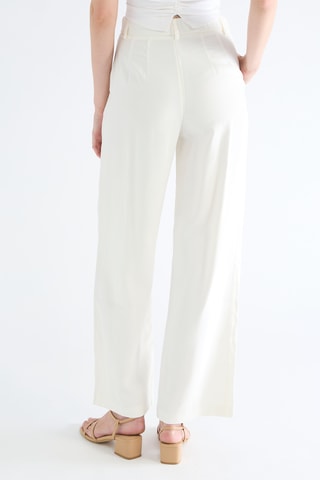 Broek Wide Legs Hoge Taille - Wit