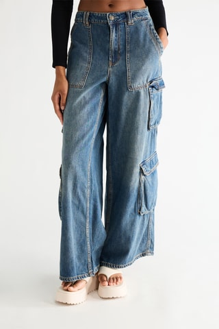 Jeans Straight - Kobaltblauw
