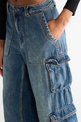 Jeans Straight - Kobaltblauw