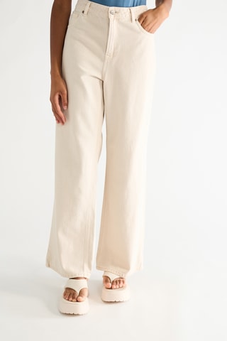 Jeans wide legs - Wit