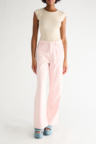Jeans wide legs - Roze