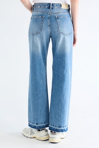 Jeans wide legs - Kobaltblauw