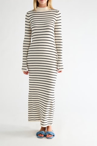 Robe pull - Noir et écru