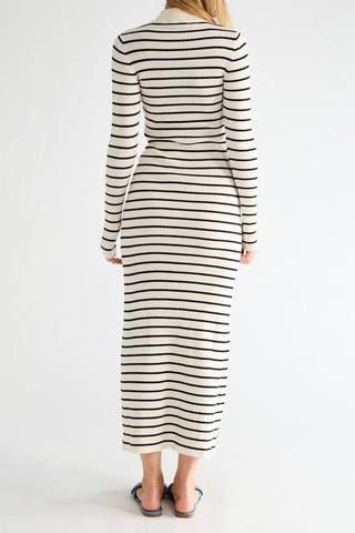 Robe pull - Noir et écru