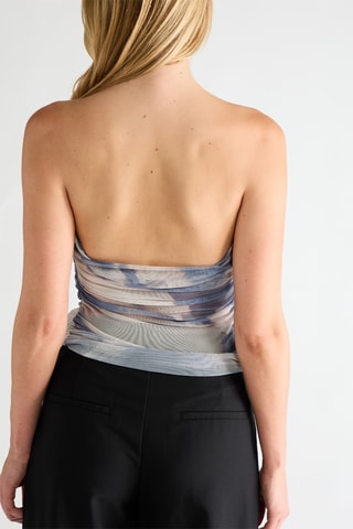 Strapless Top Tie and Dye - Wit