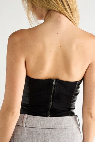 Strapless Top - Zwart