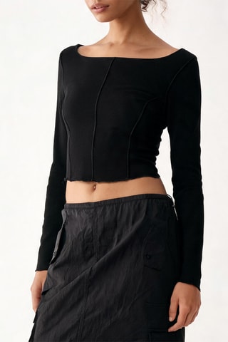 Crop Top - Zwart