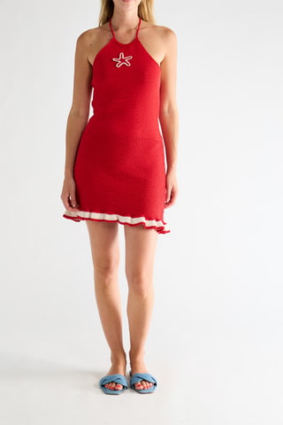 Rechte Jurk - Rood
