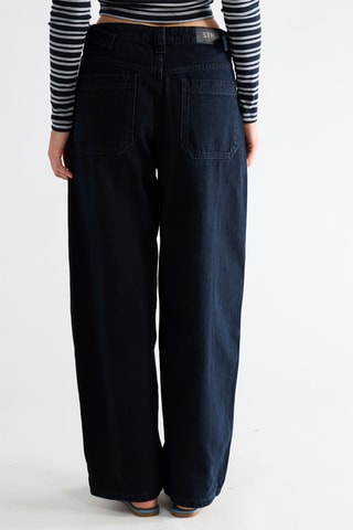 Jeans wide legs - Zwart