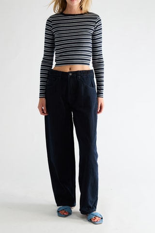 Jeans wide legs - Zwart