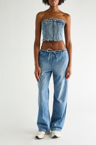 Jeans wide legs - Blauw