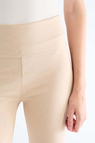 Broek Hoge Taille - Beige