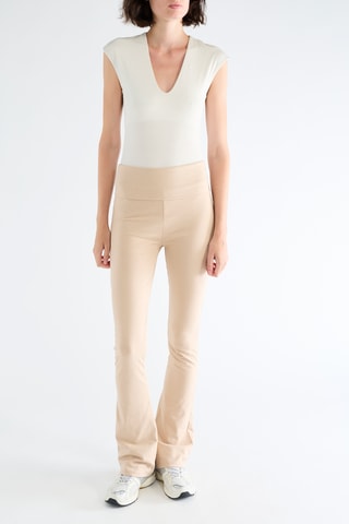 Broek Hoge Taille - Beige