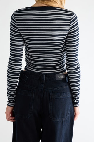 Cropped T-shirt - Lichtgrijs
