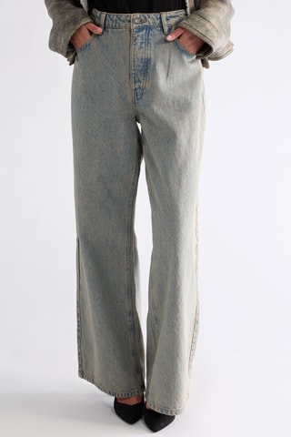 Jeans Wide Legs met Hoge Taille - Kobaltblauw