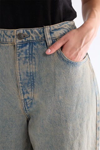 Jeans Wide Legs met Hoge Taille - Kobaltblauw