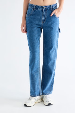 Jeans Straight - Kobaltblauw