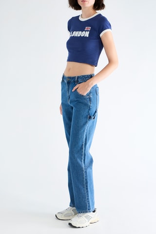 Jeans Straight - Kobaltblauw