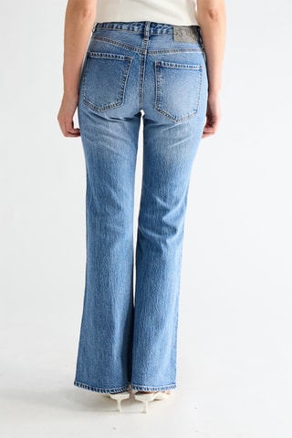 Jeans Hoge Taille Flare Cut - Kobaltblauw