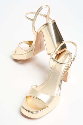 Sandalen met Hak - Goudkleurig