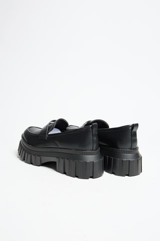 Platform Mocassins - Zwart