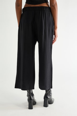 7/8 broek wide legs - Zwart