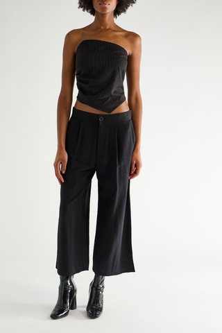7/8 broek wide legs - Zwart