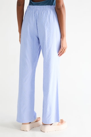 Broek Wide Legs Hoge Taille - Hemelsblauw