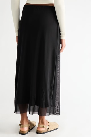 Lange Rok Hoge Taille - Zwart