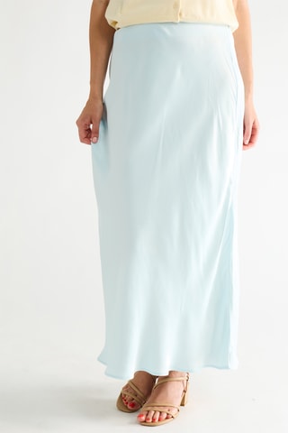 Lange Rok Hoge Taille - Hemelsblauw