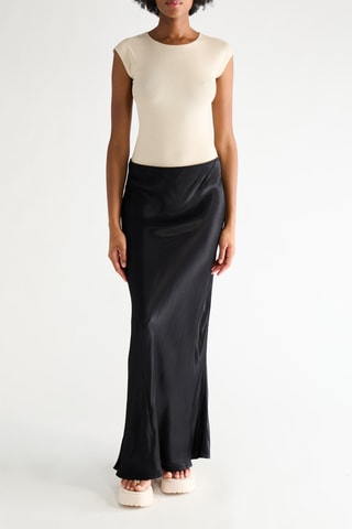 Lange Rok Hoge Taille - Zwart