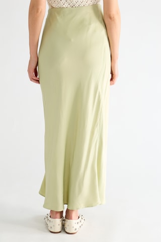 Lange Rok Hoge Taille - Zeegroen