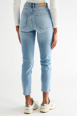 Jeans Hoge Taille Mom - Lichtblauw