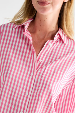 Blouse - Roze en Wit