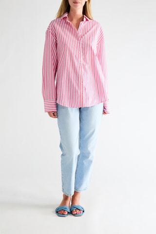 Blouse - Roze en Wit