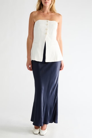 Strapless Top - Wit