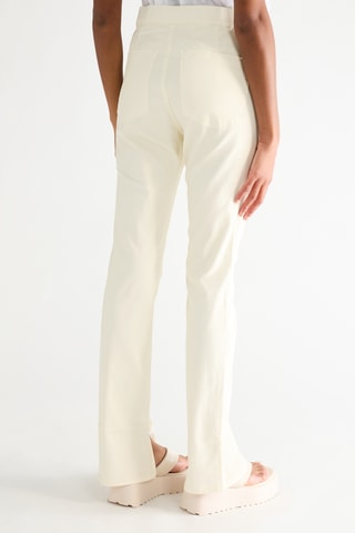 Flare Broek Hoge Taille - Wit
