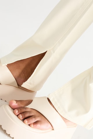 Flare Broek Hoge Taille - Wit