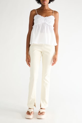 Flare Broek Hoge Taille - Wit