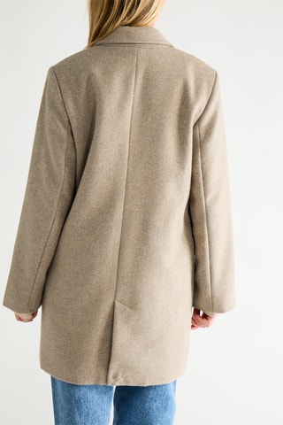 Wollen Jas - Gemêleerd Beige