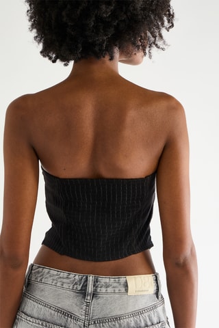 Strapless Top - Zwart