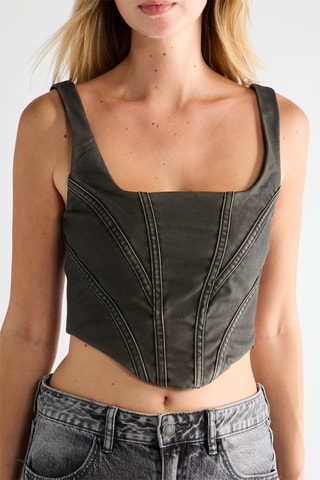 Crop Top - Zwart