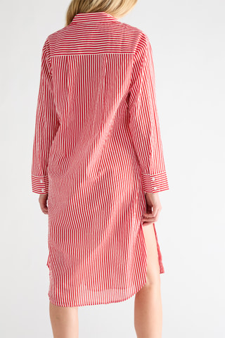 Blouse-jurk - Rood