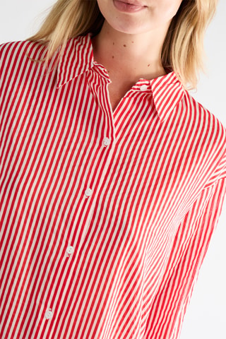 Blouse-jurk - Rood