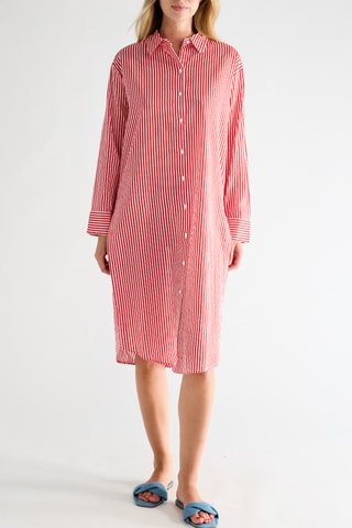 Blouse-jurk - Rood