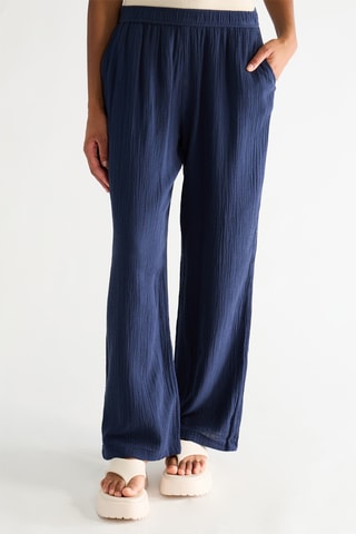 Broek Straight - Marineblauw