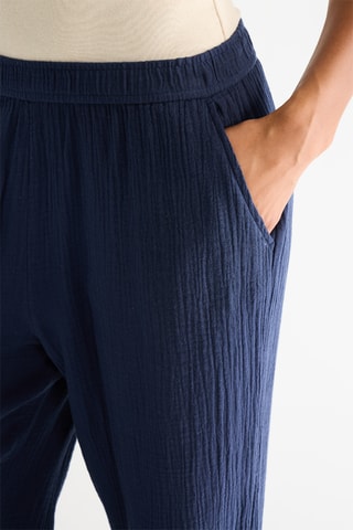 Broek Straight - Marineblauw