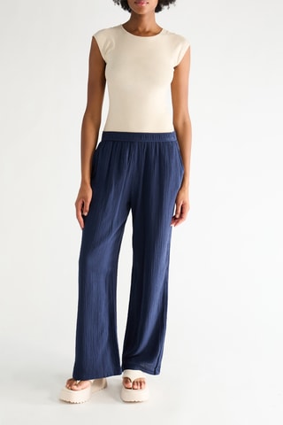 Broek Straight - Marineblauw